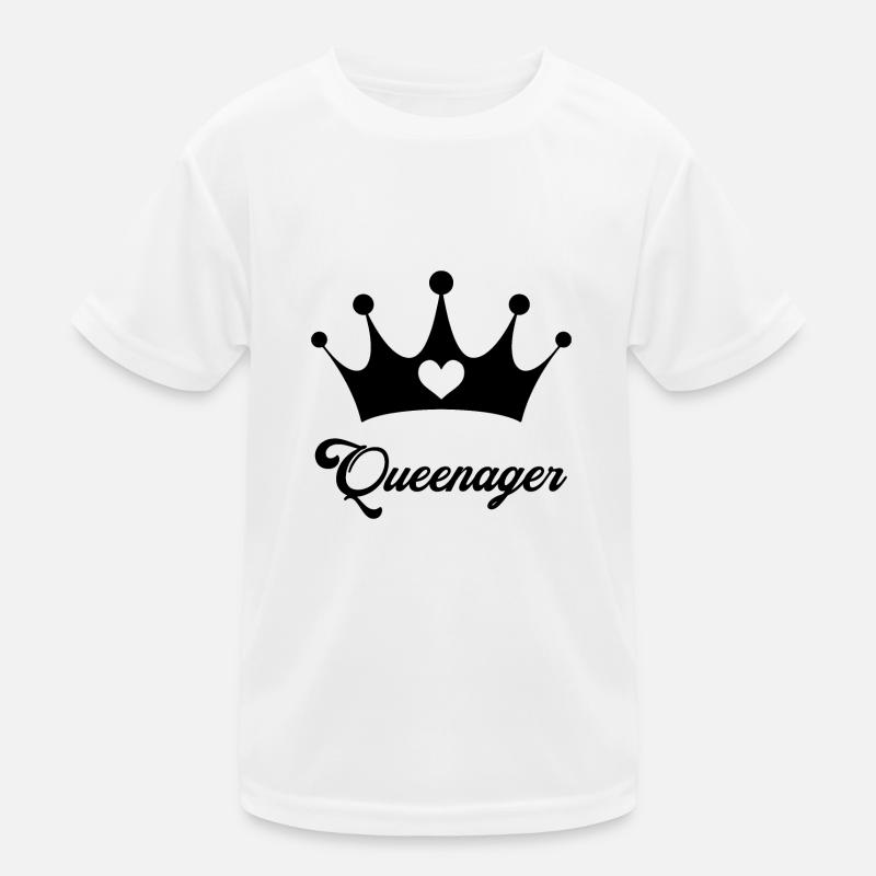 Queenager - Kids Functional T-Shirt - white