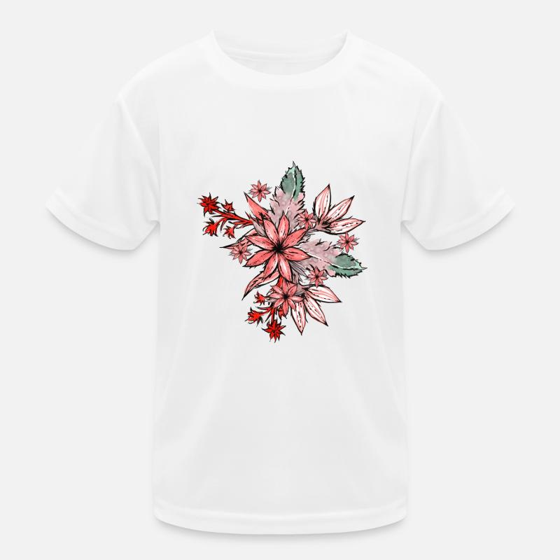Blume Kinder Funktions-T-Shirt