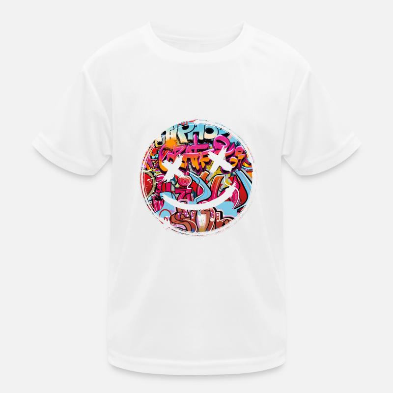 Graffiti-Stil Splash Hip-Hop-Farben Malerfarbe Kinder Funktions-T-Shirt