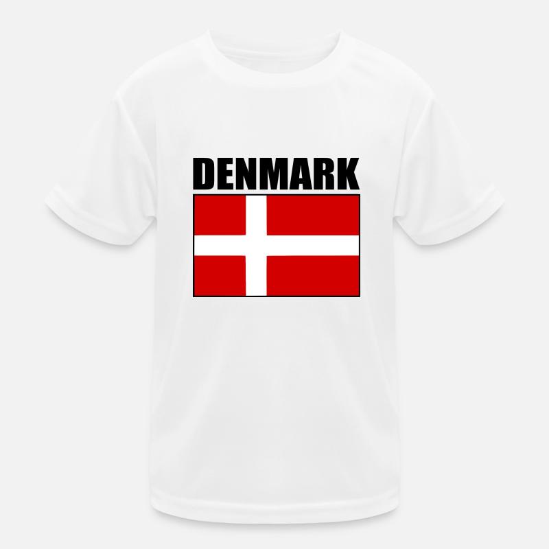Dänemark Kinder Funktions-T-Shirt