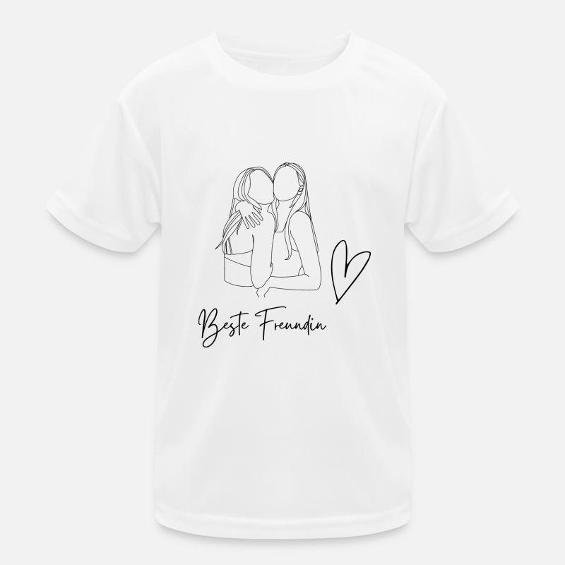 Beste Freundin Kinder Funktions-T-Shirt