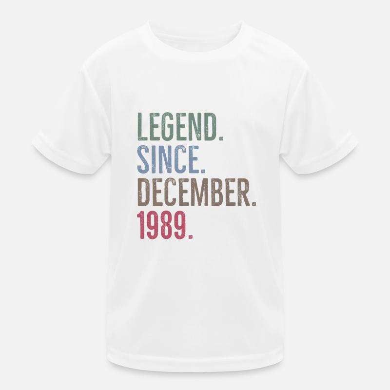Legende seit Dezember 1989 Kinder Funktions-T-Shirt