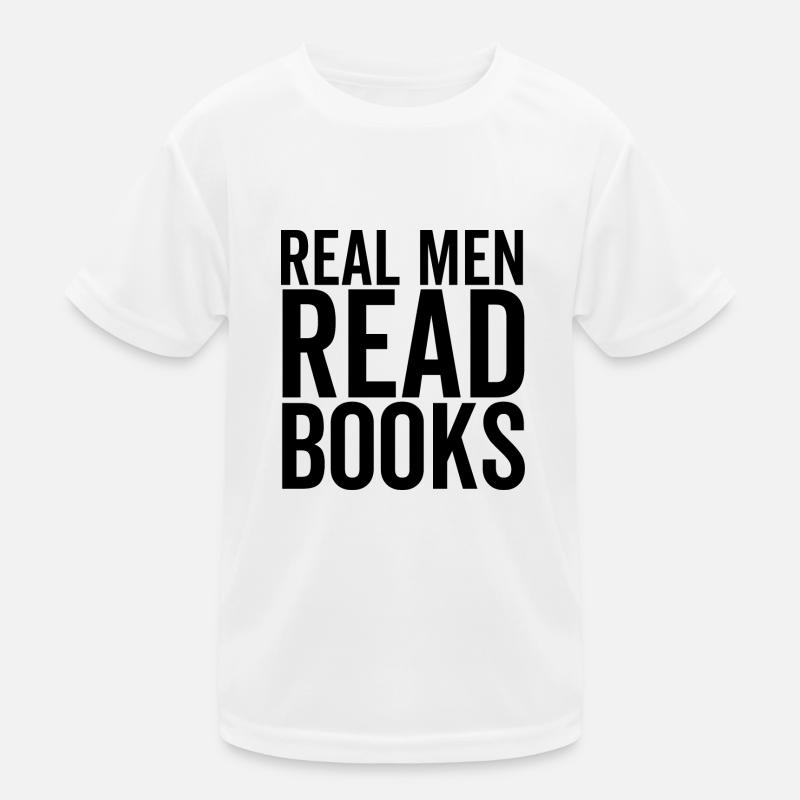 Echte Männer lesen Bücher Kinder Funktions-T-Shirt