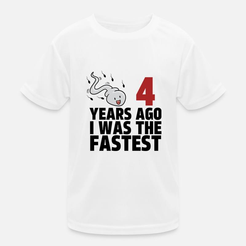 Il y a 4 ans, j’étais le plus rapide T-shirt sport Enfant
