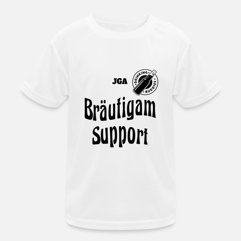 BRÄUTIGAM SUPPORT Kinder Funktions-T-Shirt