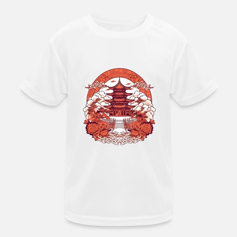 Chinesische Folklore Kinder Funktions-T-Shirt