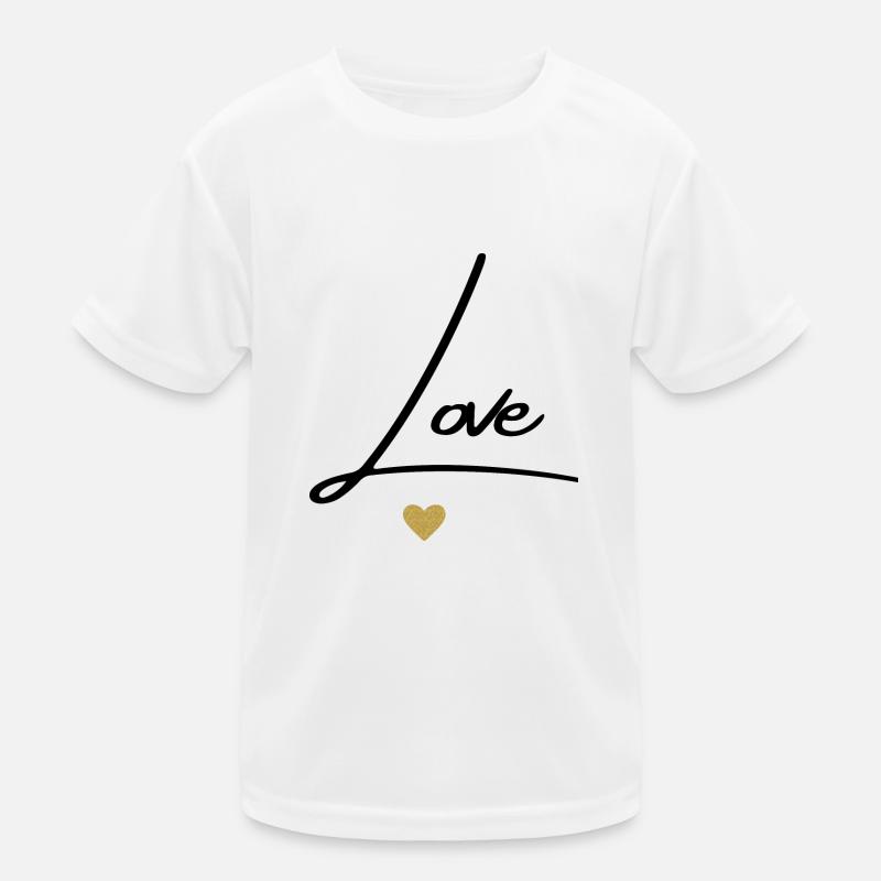 Liebe - Geschenkidee zum Valentinstag Kinder Funktions-T-Shirt