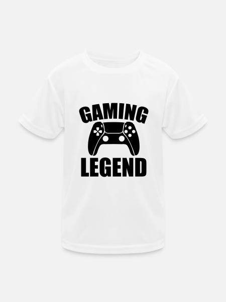 Gaming Legend - Kids Functional T-Shirt - white - Front