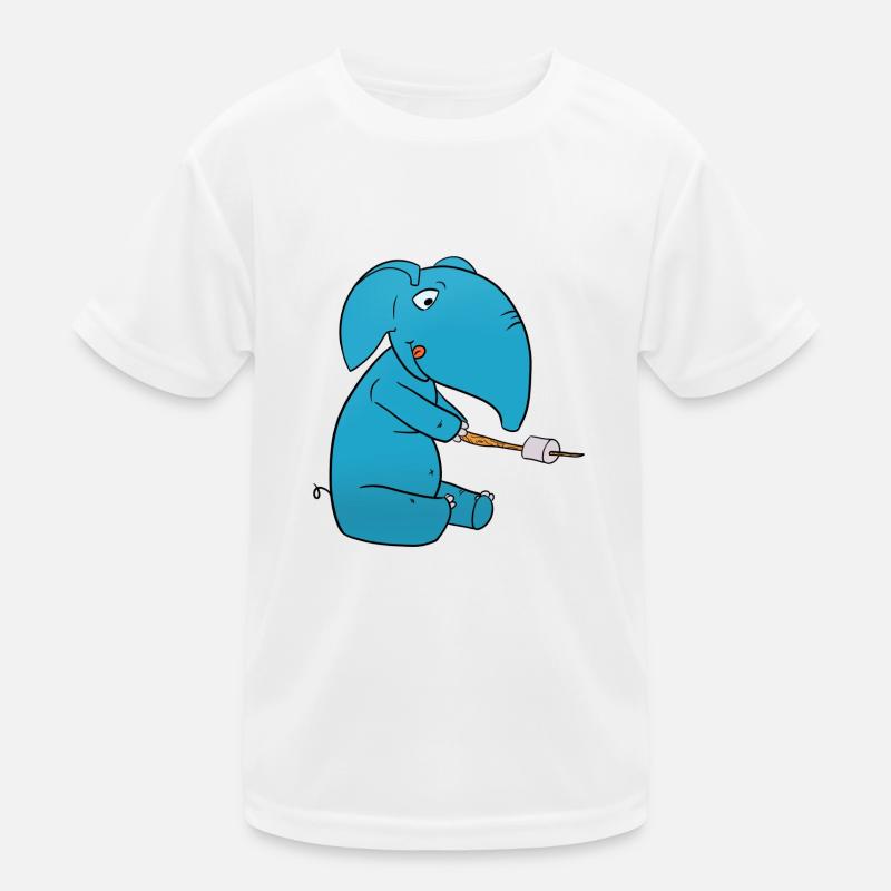 Elefant Marshmallow Kinder Funktions-T-Shirt