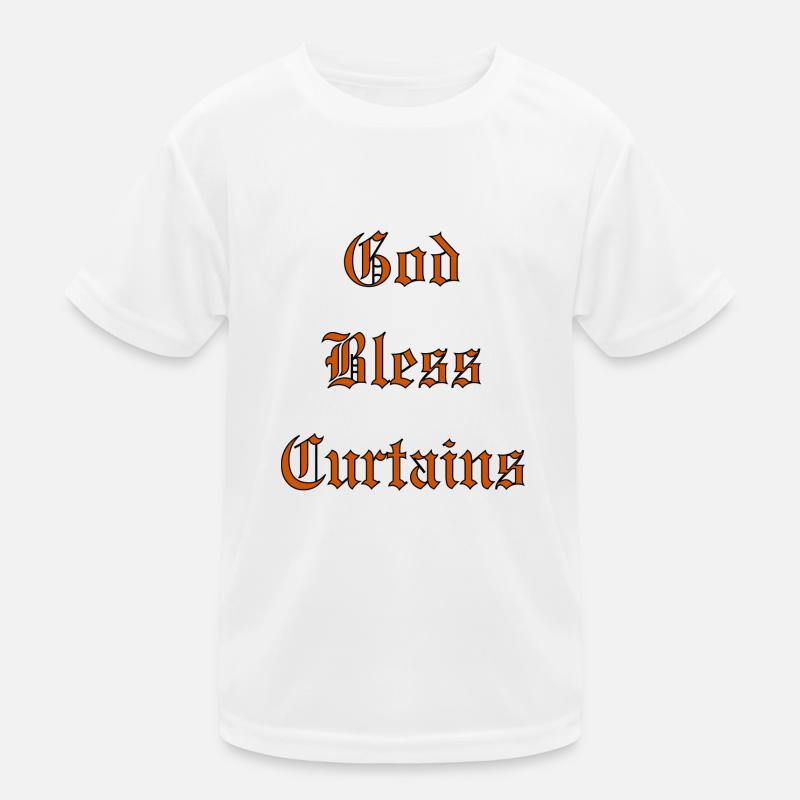 GodBlessCurtains - Kids Functional T-Shirt - white