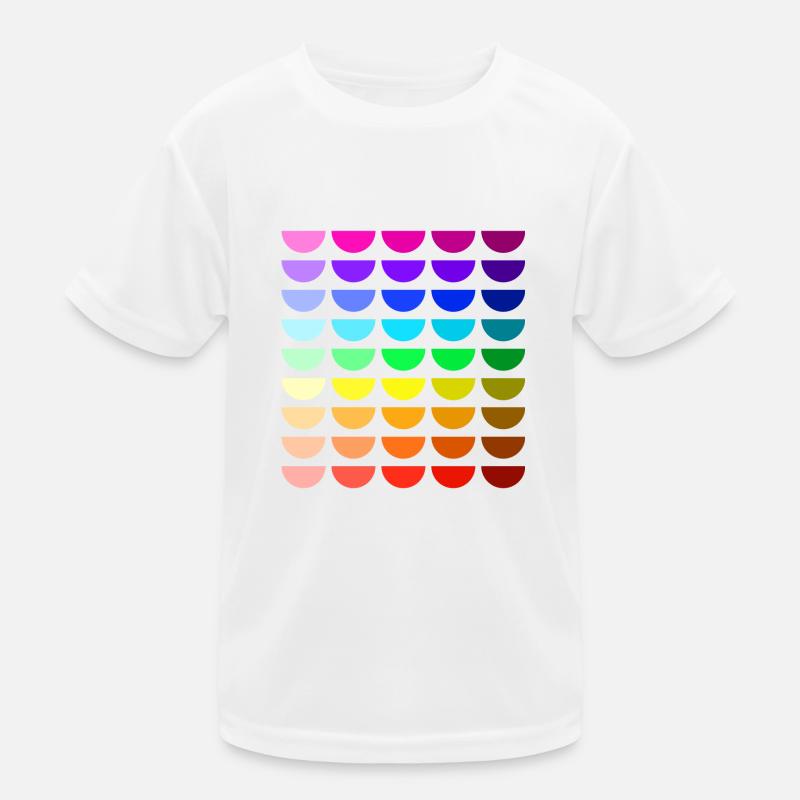 Rainbow smiles - Kids Functional T-Shirt - white