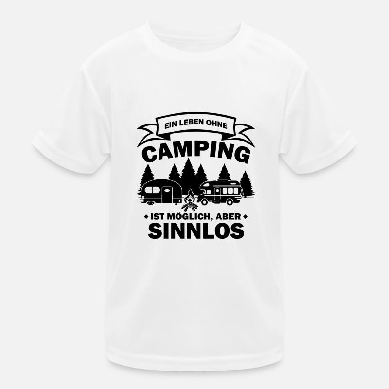 Camping Wohnmobil Wohnwagen Abenteuer Kinder Funktions-T-Shirt