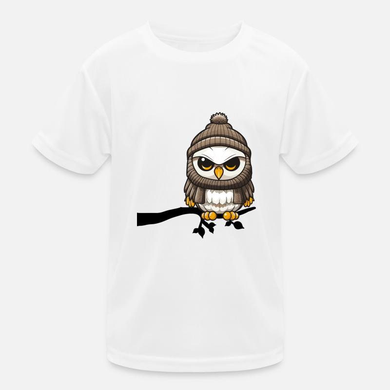 winter eule ast Kinder Funktions-T-Shirt