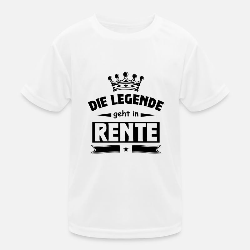 Die Legende geht in Rente Kinder Funktions-T-Shirt