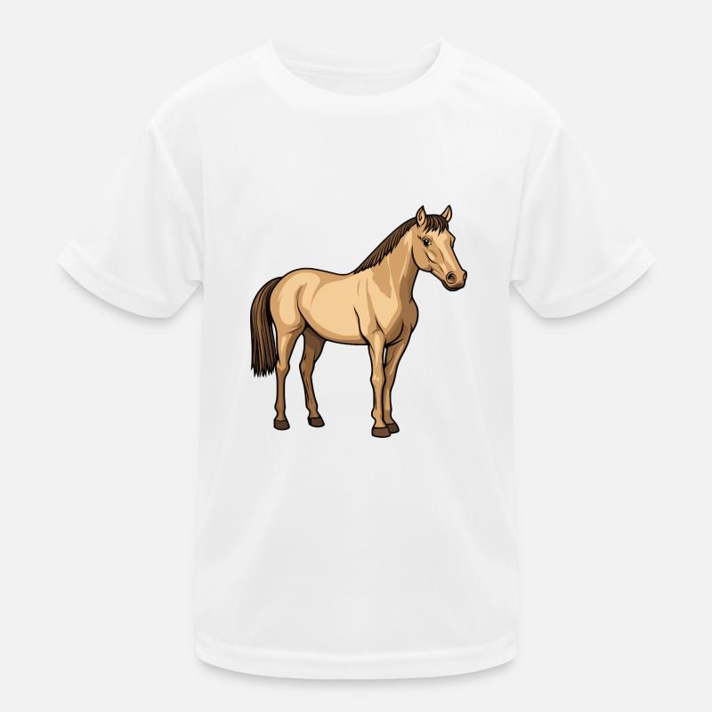Pferd Kinder Funktions-T-Shirt