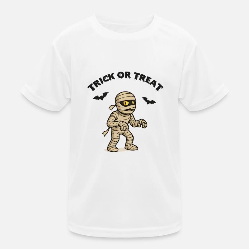 mumie comic trick or treat Kinder Funktions-T-Shirt
