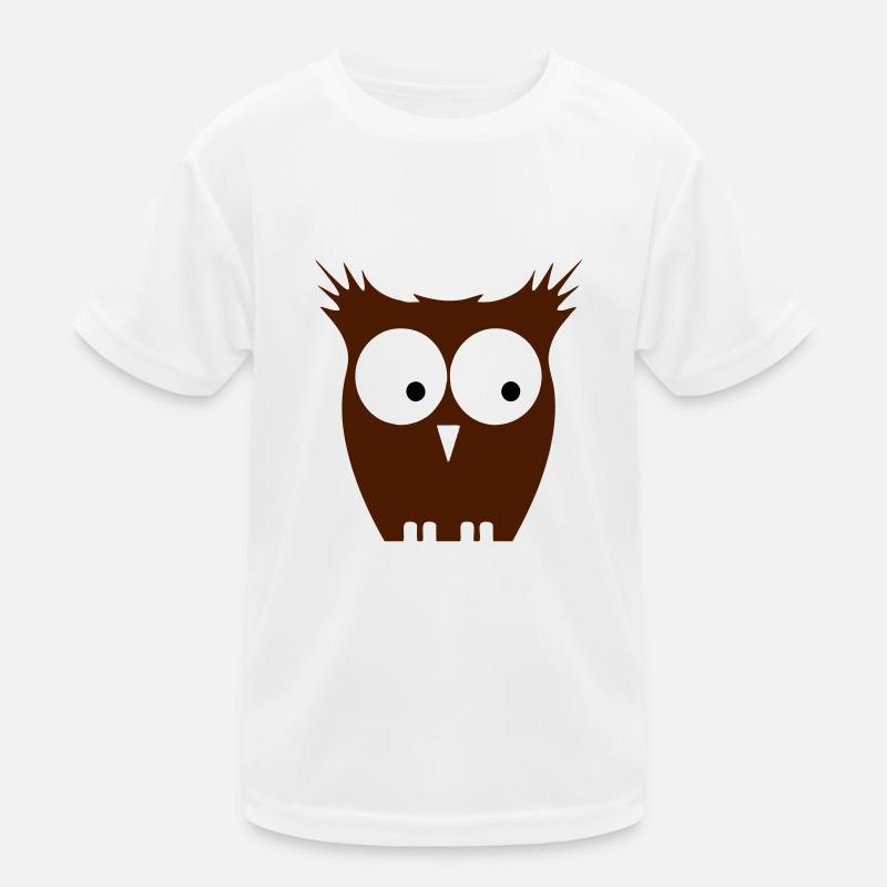 eule braun Kinder Funktions-T-Shirt