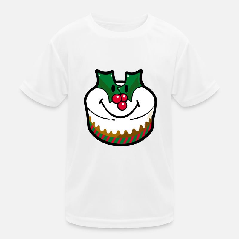 Smiley Cake Christmas T-shirt sport Enfant