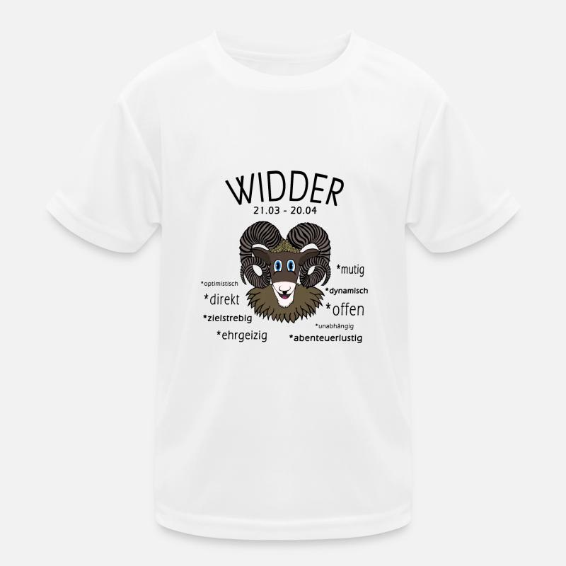 Sternzeichen Widder Kinder Funktions-T-Shirt
