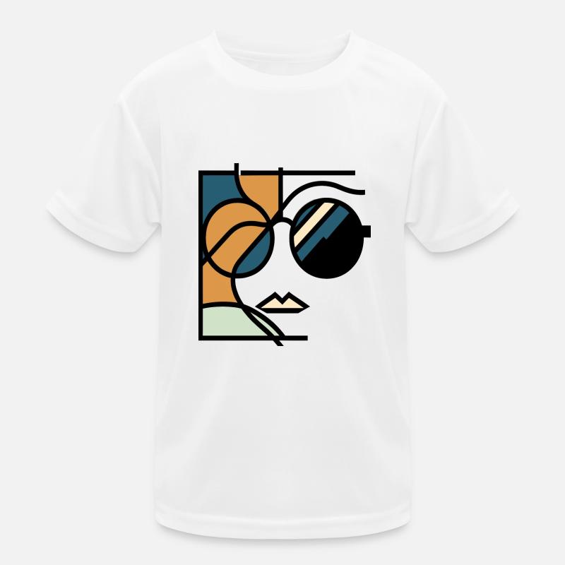 Retro Chic 70er Sonnenbrille Kinder Funktions-T-Shirt