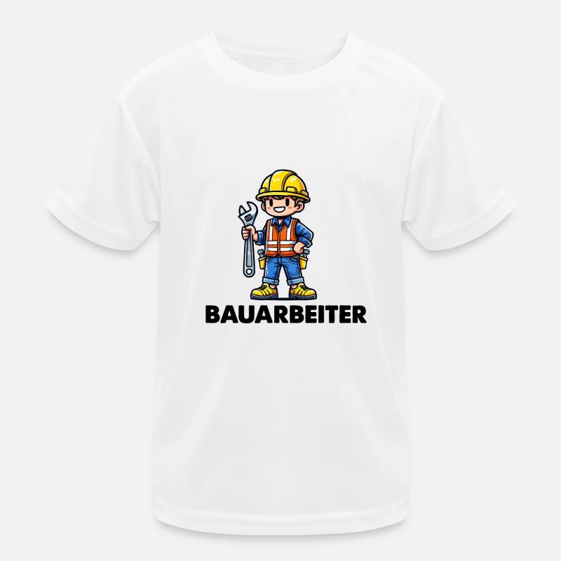construction worker Kids Functional T-Shirt