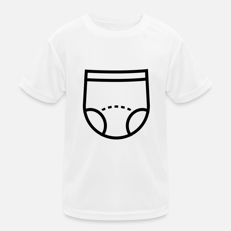 windel Kinder Funktions-T-Shirt