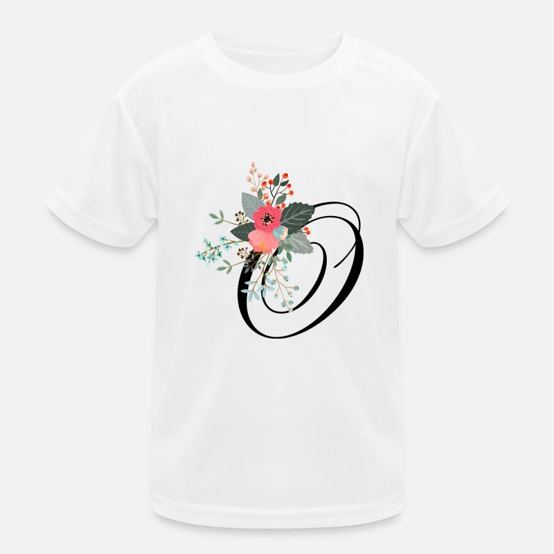 Brief o blumig Kinder Funktions-T-Shirt