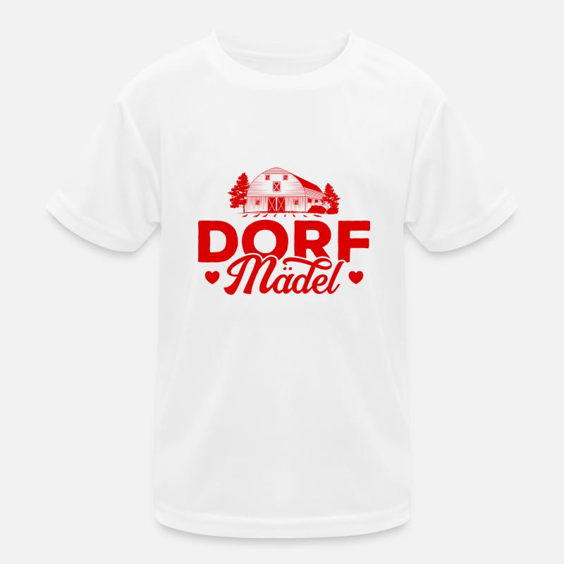 Dorf Mädel Kinder Funktions-T-Shirt
