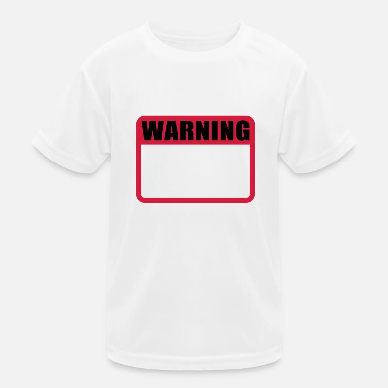 Warning Shield Warning Warning Shield Vector Kids Functional T-Shirt