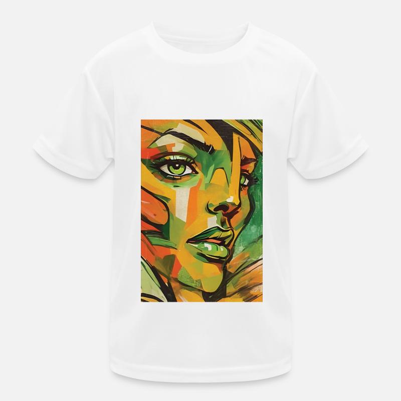 Visage abstrait T-shirt sport Enfant