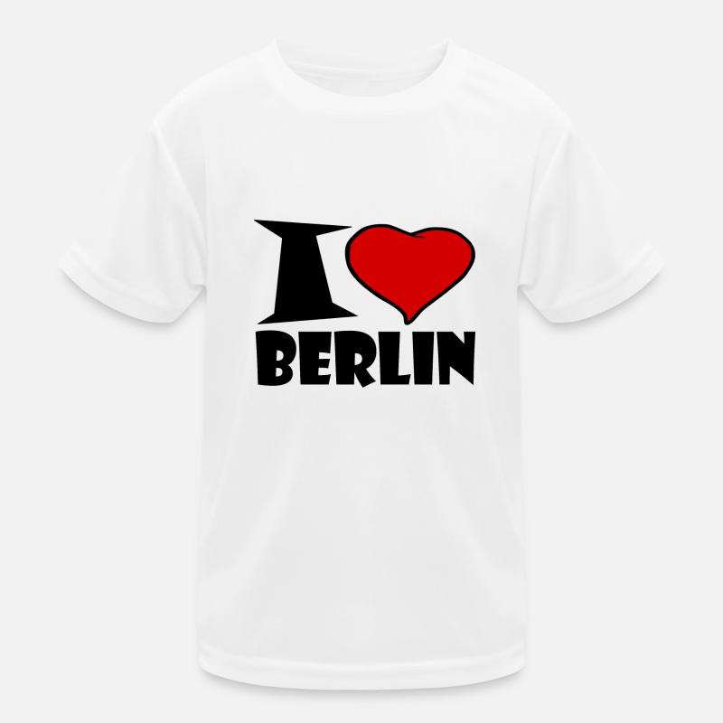 Ich liebe Berlin Kinder Funktions-T-Shirt