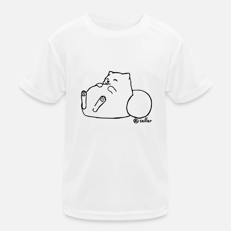 Lazy Cat Kinder Funktions-T-Shirt