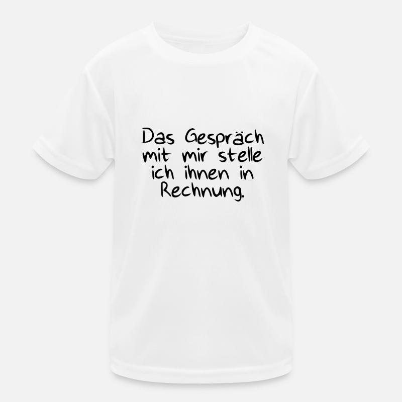 Das Gespräch mit Rechnung Kinder Funktions-T-Shirt