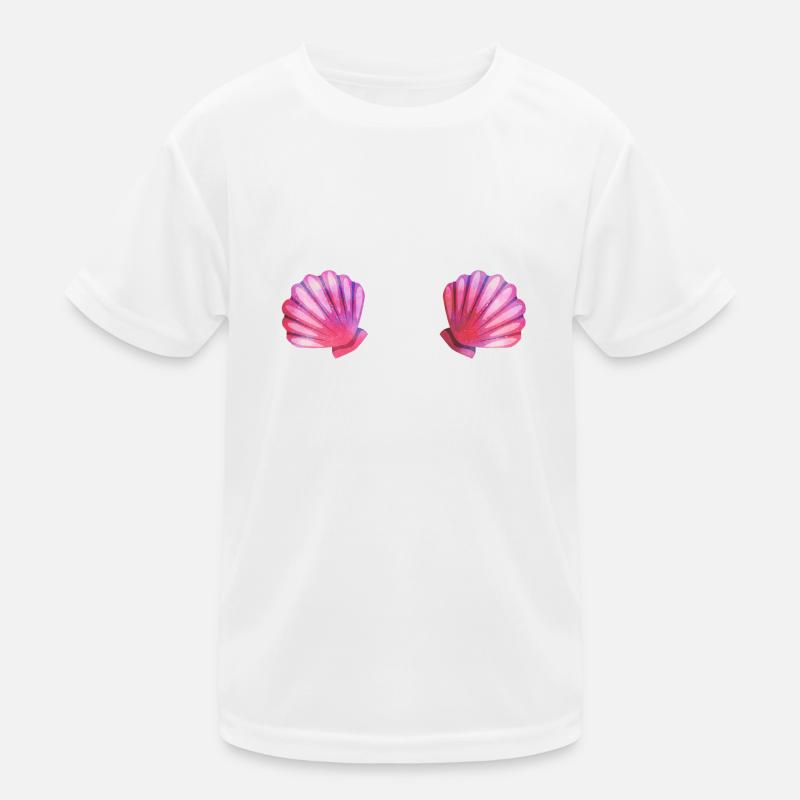 Shell bra mermaid costume Carnival shells Kids Functional T-Shirt