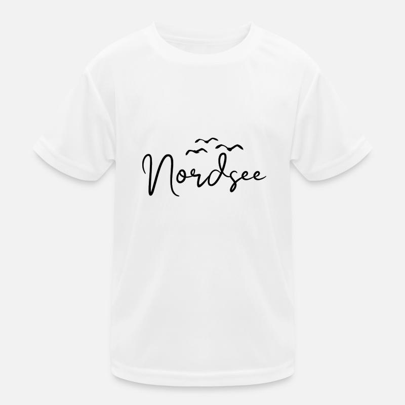 Nordsee Möwen Küste Meer Kinder Funktions-T-Shirt