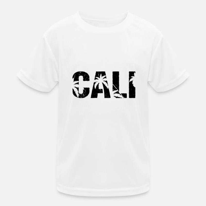 Cali Palm Trees California Kids Functional T-Shirt