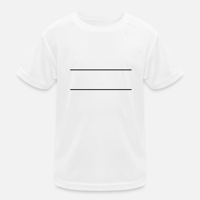 Zwei Striche Linien Kinder Funktions-T-Shirt