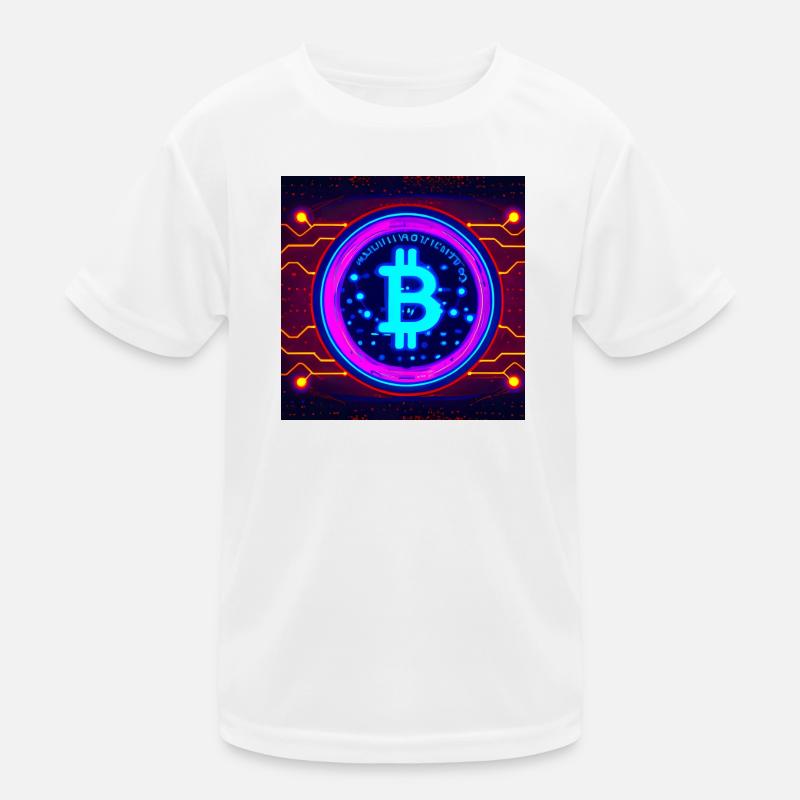 Bitcoin connected to Kids Functional T-Shirt