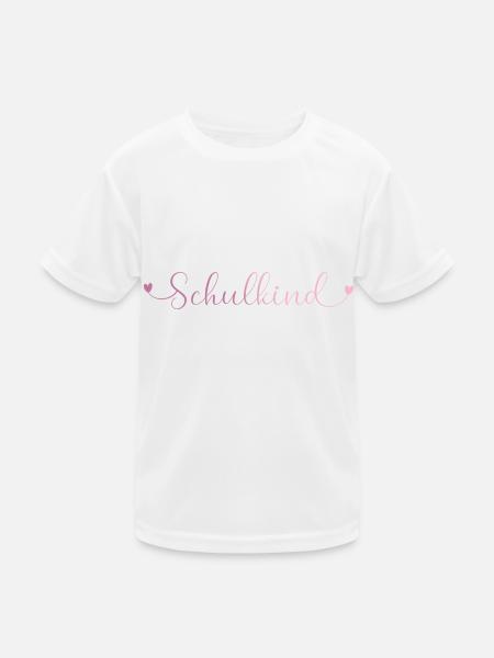 Schulkind16 - Kinder Funktions-T-Shirt - Weiß
