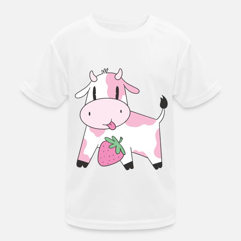 Strawberry Cow Kinder Funktions-T-Shirt