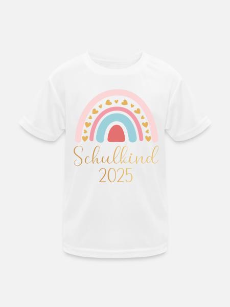 Schulkind11 - Kinder Funktions-T-Shirt - Weiß