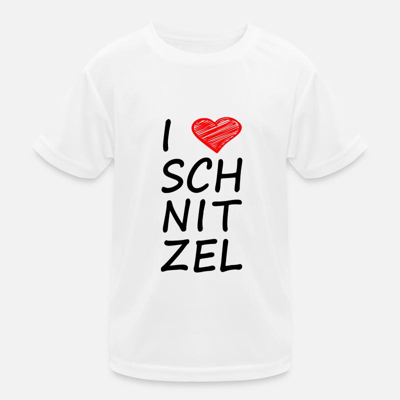 I LOVE SCHNITZEL Kinder Funktions-T-Shirt
