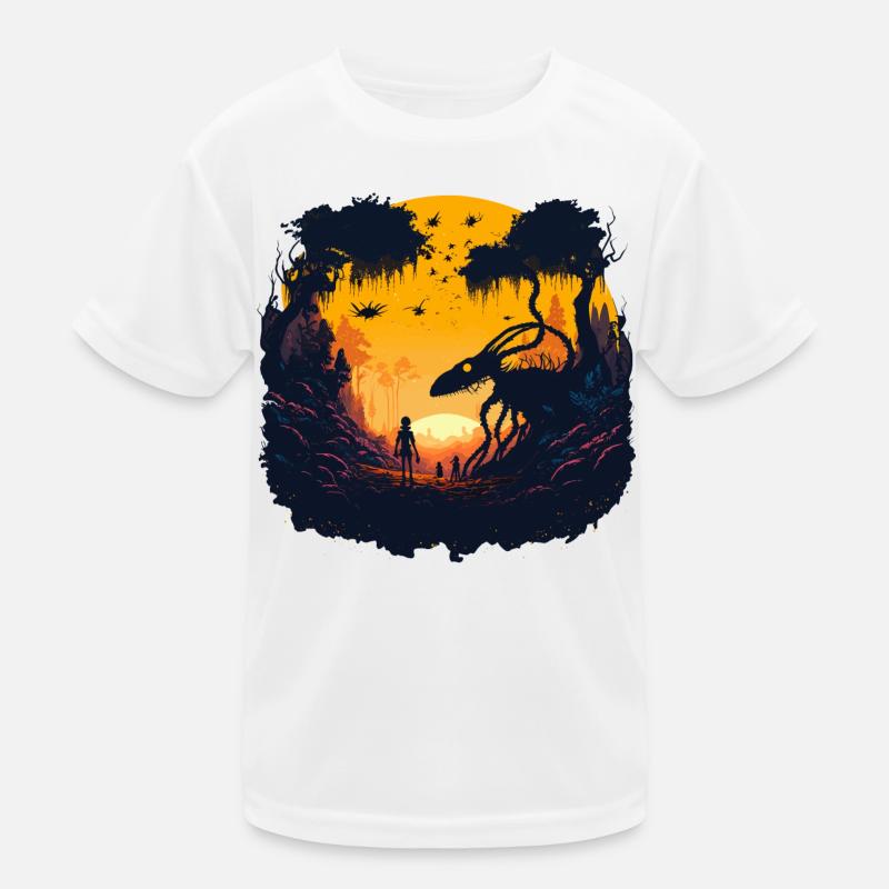 weird alien Kids Functional T-Shirt