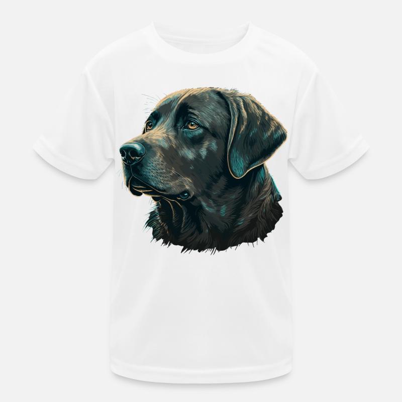 Gentle Labrador Retriever Kids Functional T-Shirt