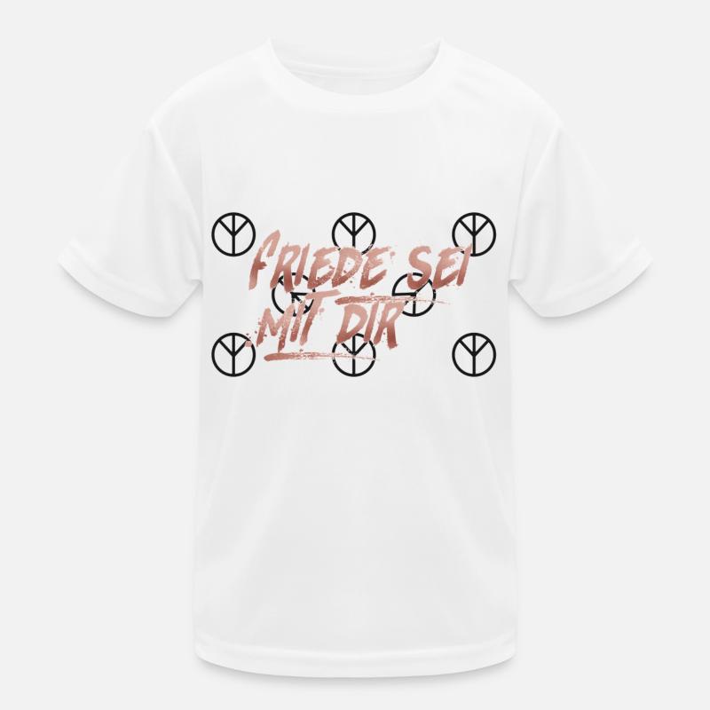 Friede sei mit dir Kinder Funktions-T-Shirt