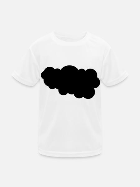cloud - Kids Functional T-Shirt - white - Front