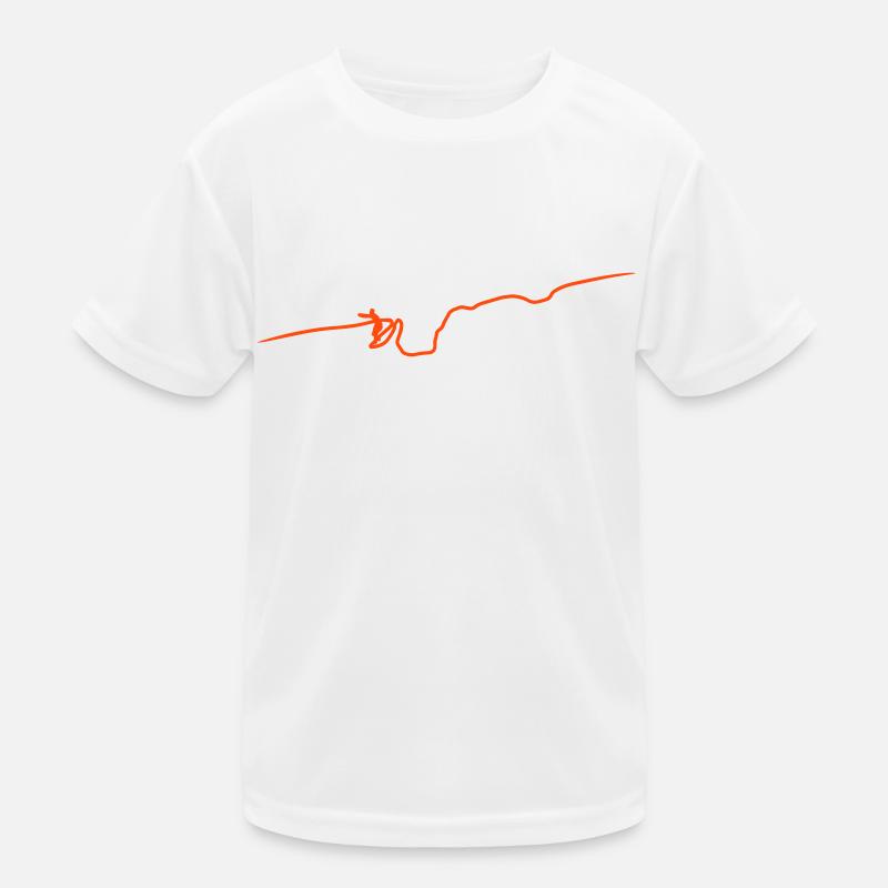 SURFEN SIE AUF EINER LINIE Kinder Funktions-T-Shirt