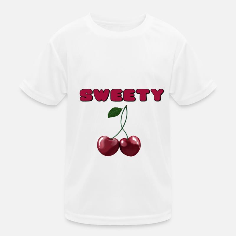 Cherries - Cherries sweety - Kids Functional T-Shirt - white