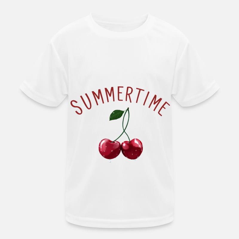 Kirschen - Cherries Summertime Kinder Funktions-T-Shirt