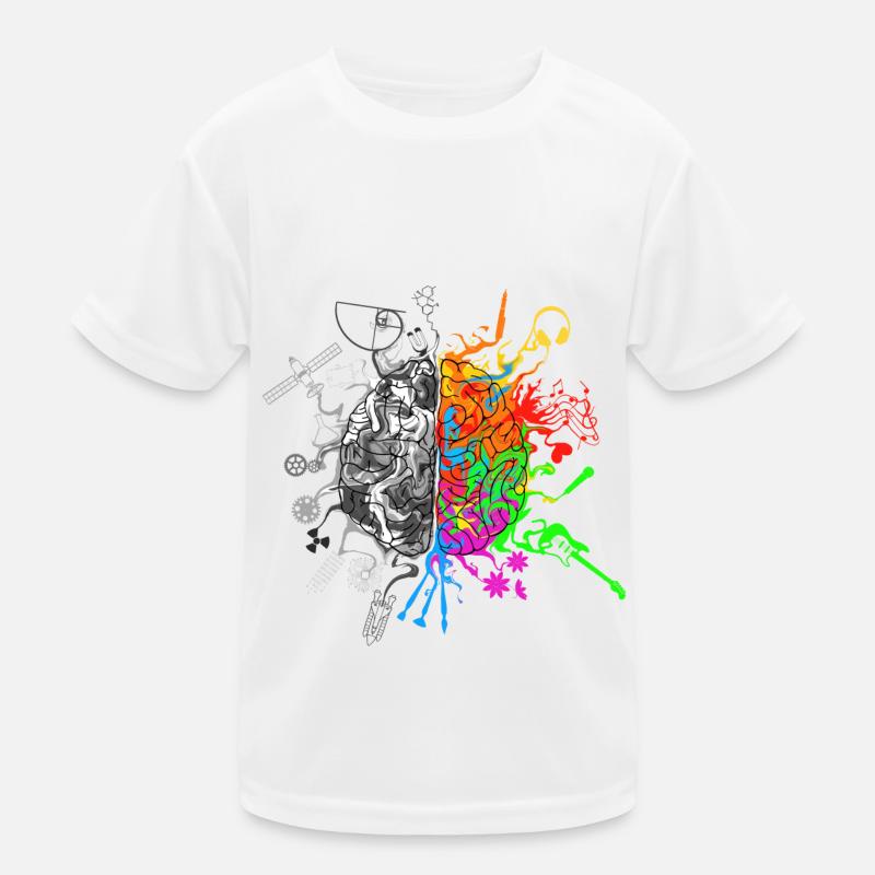 Gehirn / Brain halves functions Kinder Funktions-T-Shirt
